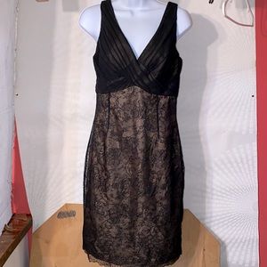 Black dress with lace size 10 by Jones Wear Dress (JCPenny)